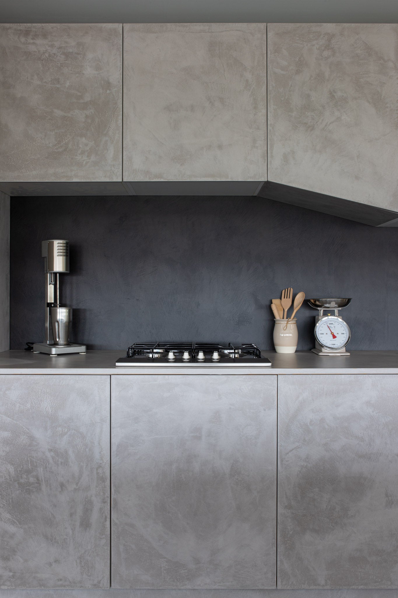 Ante cucina moderna rivestite in resina